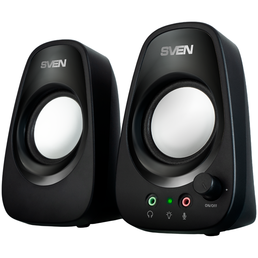 Speakers SVEN 190, black, USB, power output 2x3W (RMS)