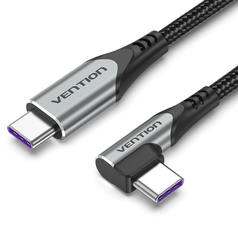 CABLE USB-C TO USB-C R.ANGLE/1M GRAY TAKHF VENTION