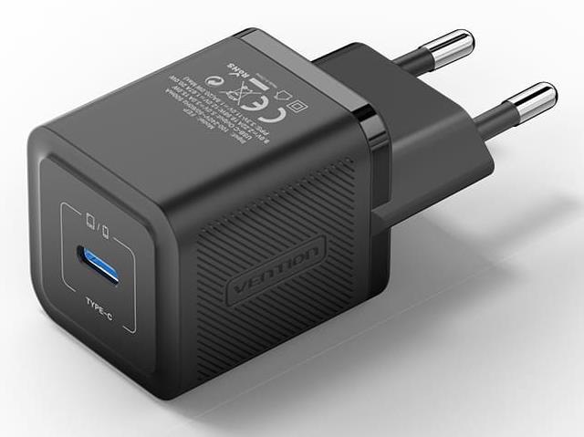 MOBILE CHARGER WALL 20W USB-C/1P BLACK FEPB0-EU VENTION