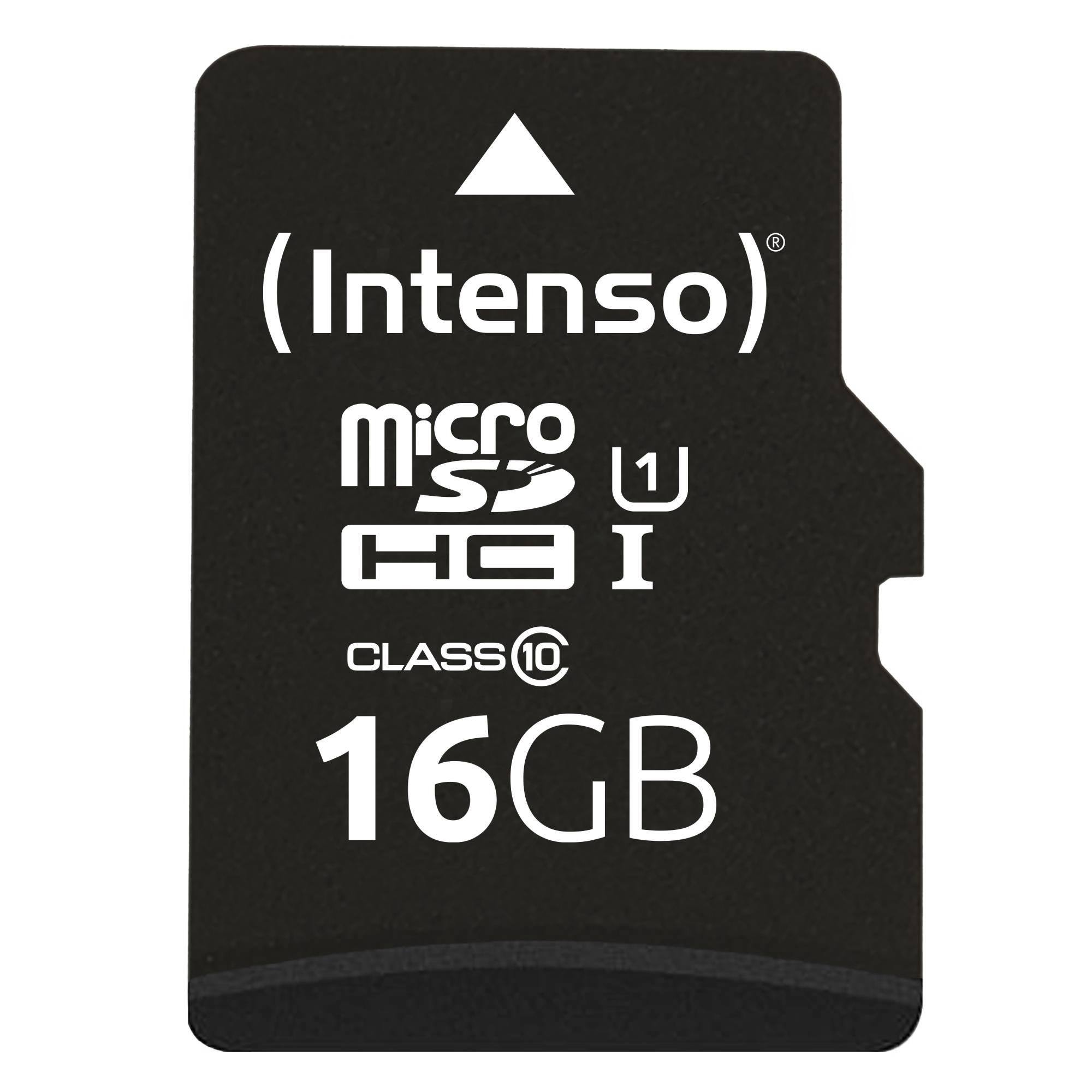 MEMORY MICRO SDHC 16GB UHS-I/W/ADAPTER 3423470 INTENSO