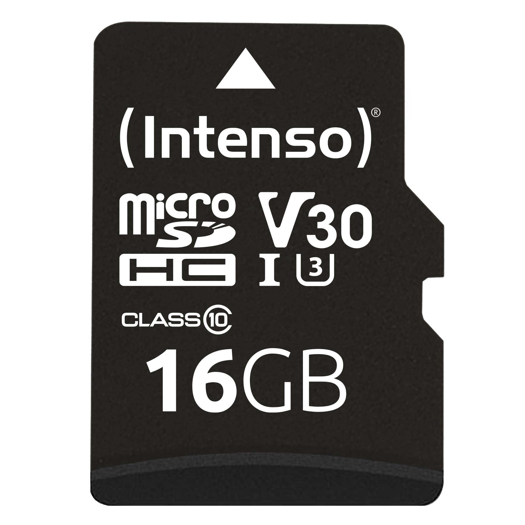 MEMORY MICRO SDHC 16GB C10/W/ADAPTER 3433470 INTENSO
