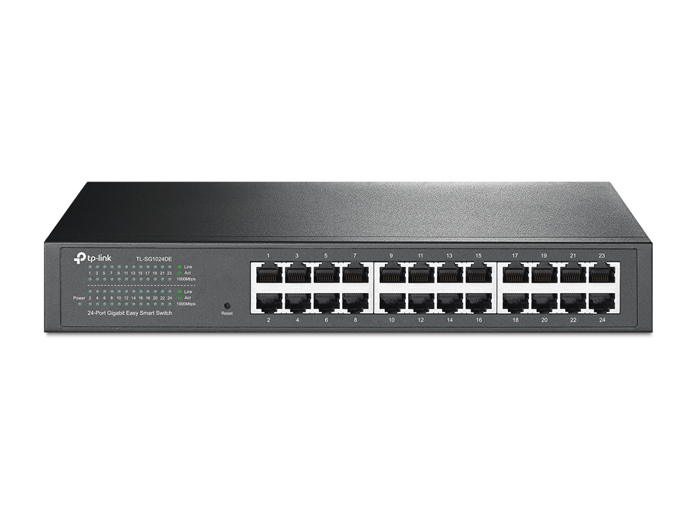 TP-LINK - Switch - TL-SG1024DE - Web Managed - Rackmountable - Gigabit Ethernet (copper) ports quantity 24