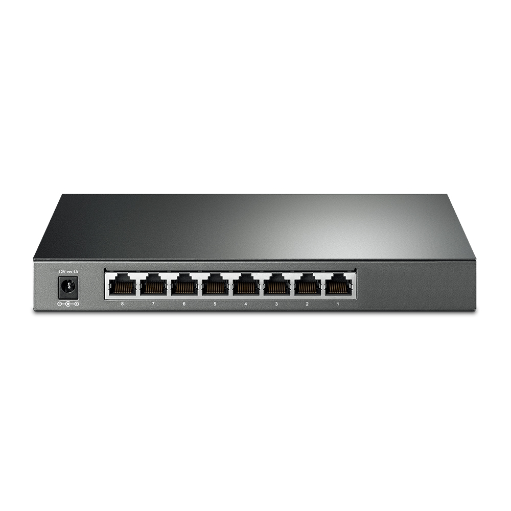 TP-LINK - JetStream 8-Port Gigabit Smart Switch - TL-SG2008 - Web managed - Desktop - Power supply type External