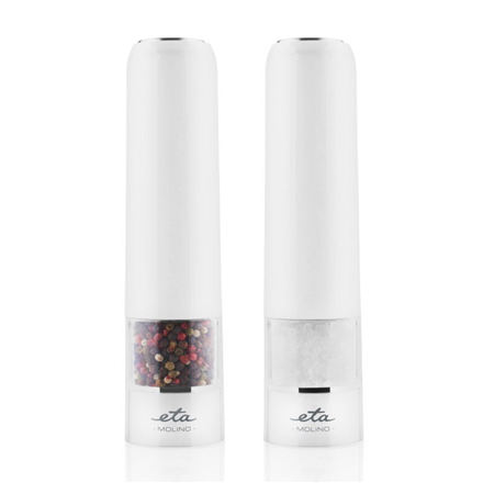 ETA - Salt And Pepper Mill - Molino ETA092890000 - Electric - White - Housing material Plastic - AAA