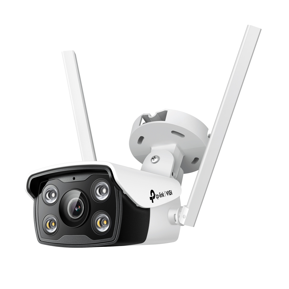 TP-LINK - VIGI 4MP Outdoor Full-Color Wi-Fi Network Camera - VIGI C340-W - Bullet - 4 MP - 4 mm - IP66 - H.265+/H.265/H.264+/H.264 - MicroSD