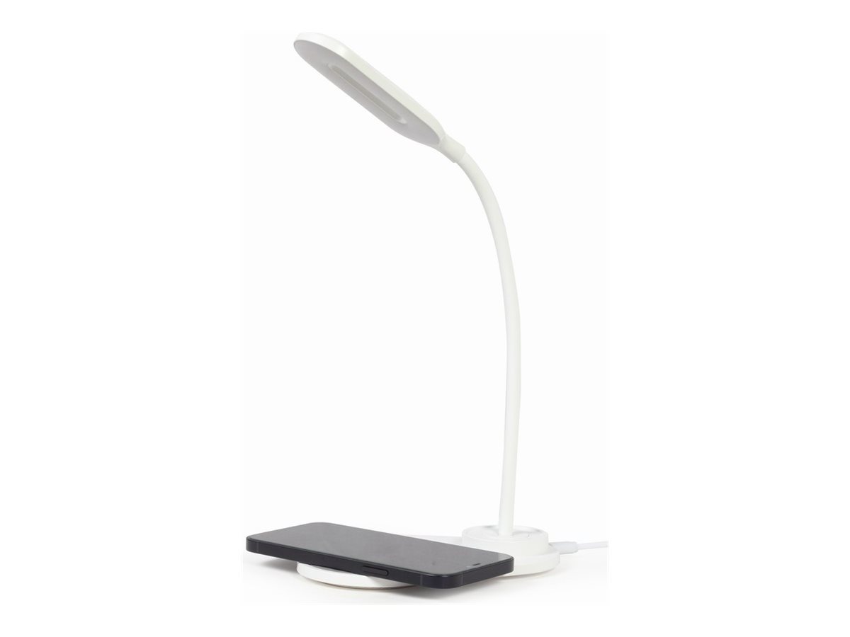 Gembird - Desk lamp with wireless charger - TA-WPC10-LED-01-W