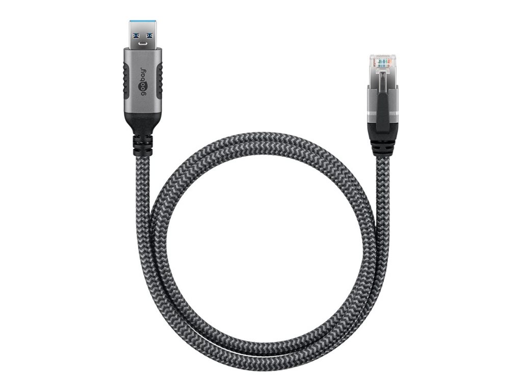 Goobay - USB-A 3.0 to RJ45 Ethernet Cable, 1 m - 70299