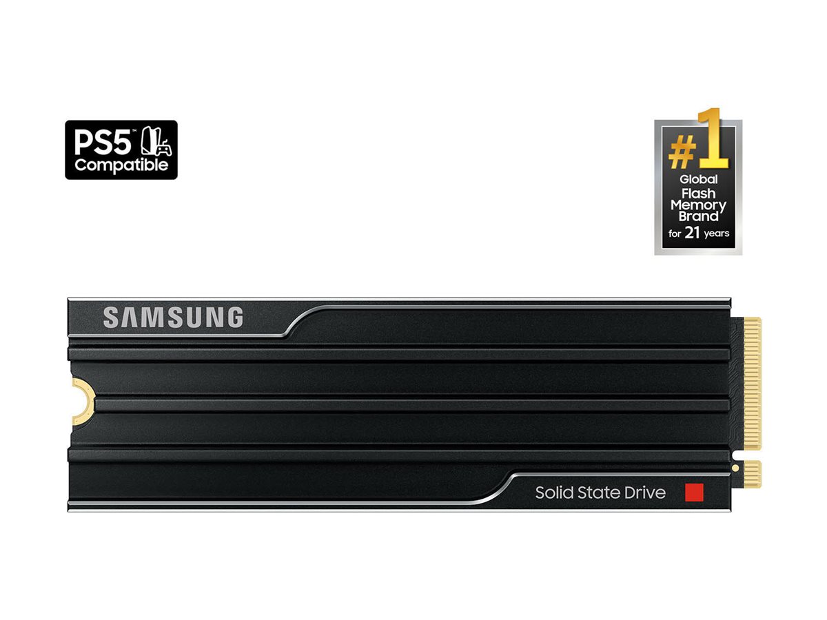 Samsung 9100 PRO - 2000 GB - SSD form factor M.2 2280 - Solid-state drive interface PCI Express 5.0 x4 (NVMe) - Read speed 14700 MB/s - Write speed 13400 MB/s