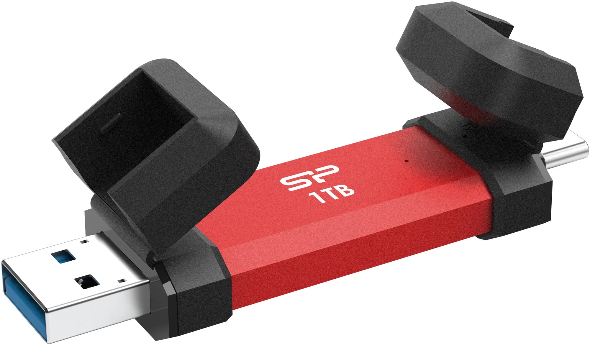 Silicon Power DS72 - 1000 GB - USB Type-A/USB Type-C 3.2 Gen 2 - Red