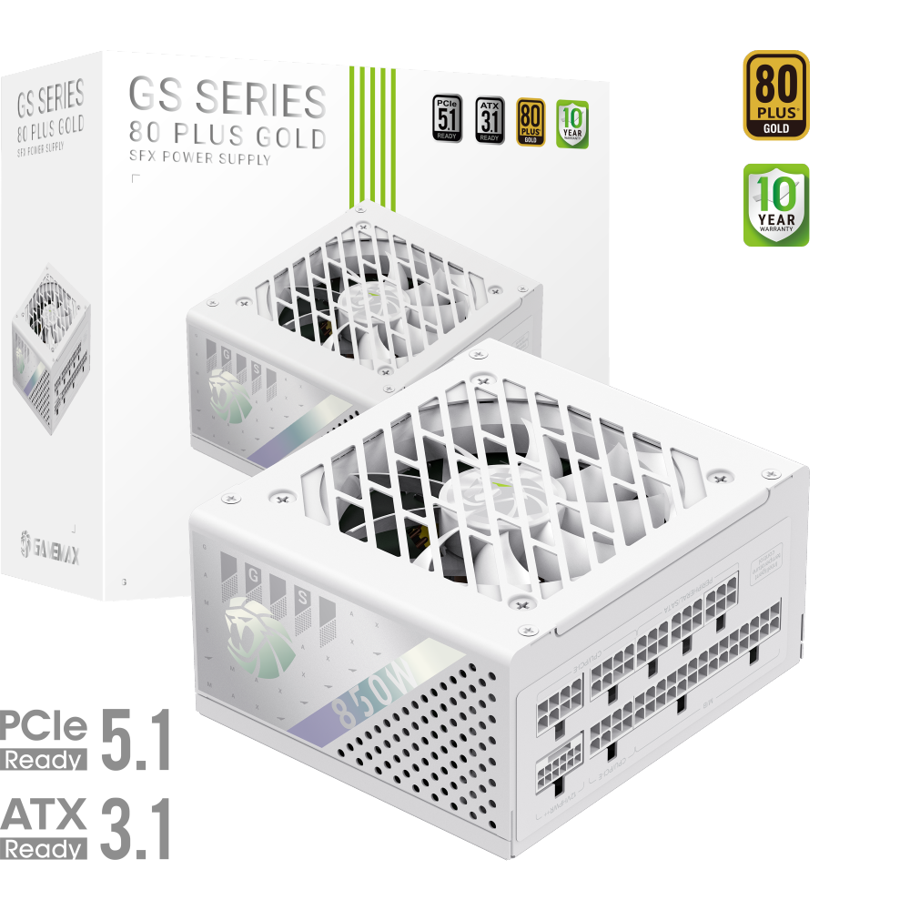Gamemax PSU - GS 850G WH - 850 W - SFX - White - Full Modular