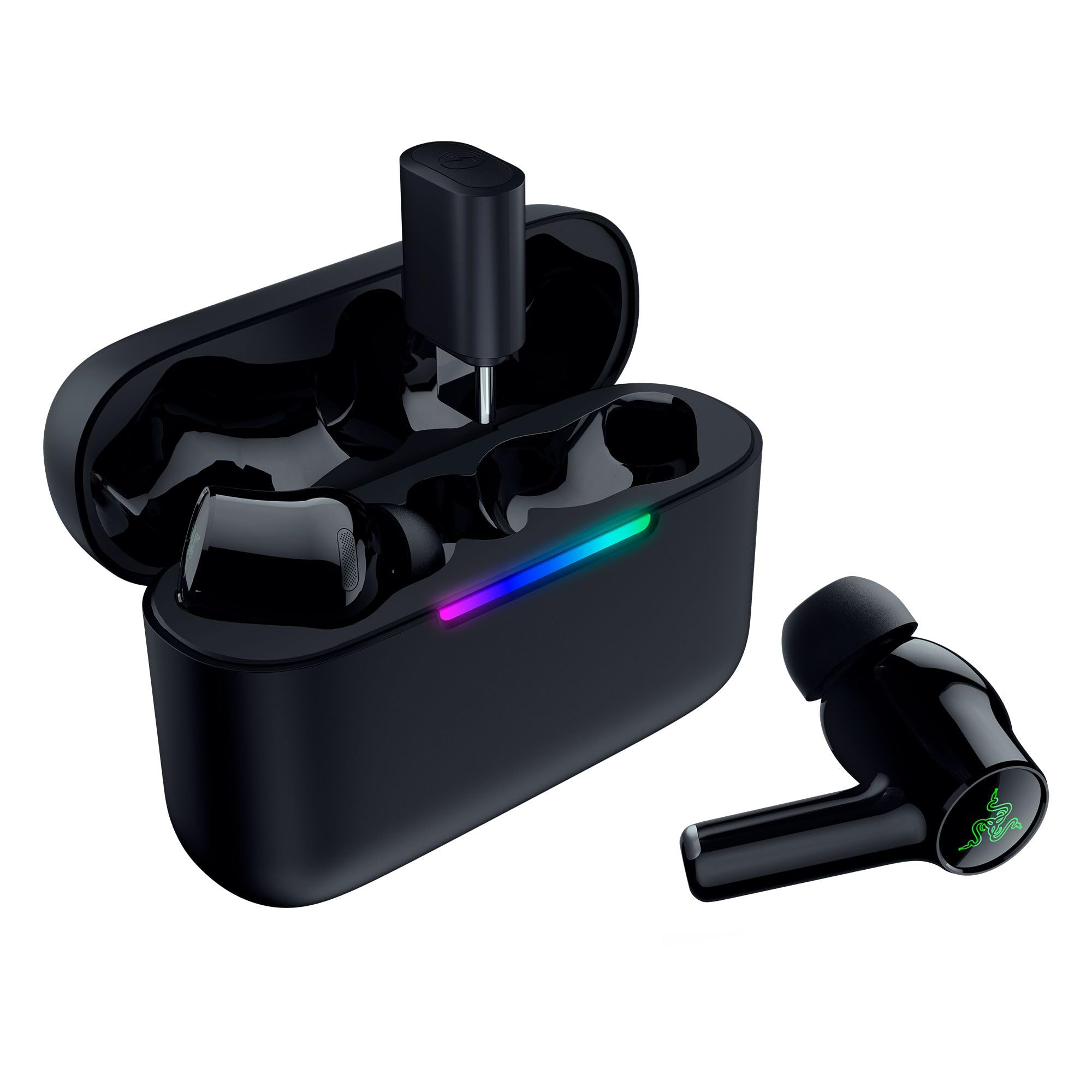 Razer Wireless Earphones - Hammerhead V3 X HyperSpeed - Bluetooth - In-Ear - Microphone - Black - Noise canceling