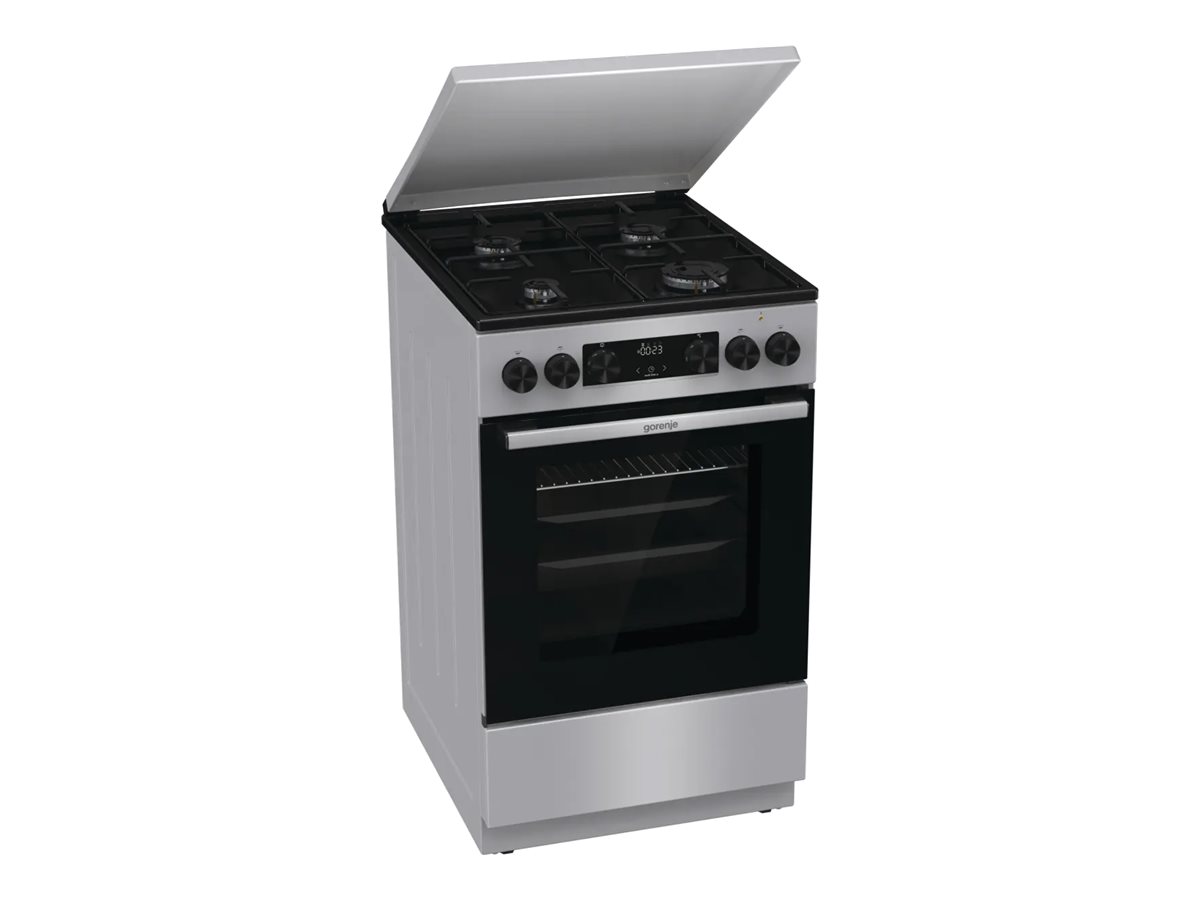 Gorenje GK5C42SJ - Cooker - Hob type Gas - Oven type Electric - Grey - Width 50 cm - Depth 59.4 cm - Grilling - Energy efficiency class A - 62 L
