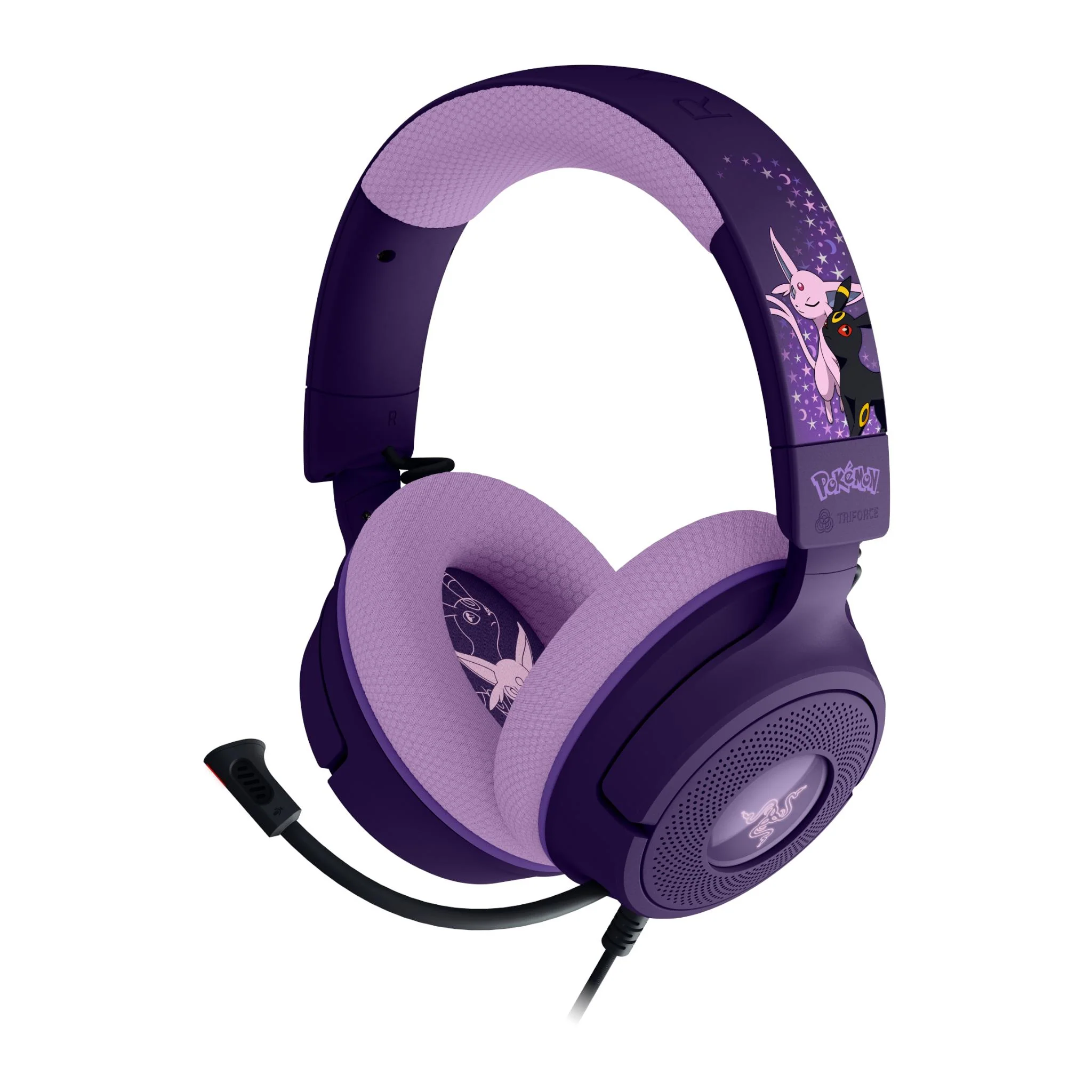 Razer Gaming Headset - Kraken V4 X - Wired - Microphone - Espeon & Umbreon Edition - Noise reduction