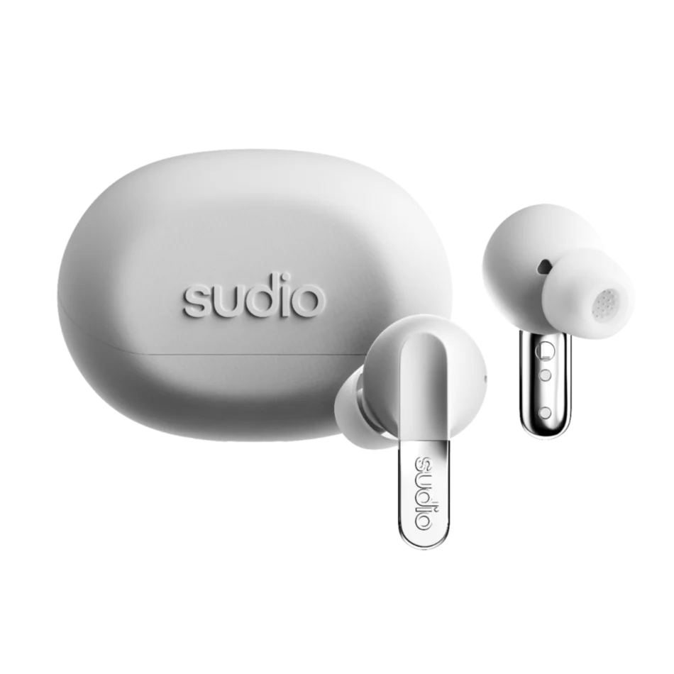 Sudio Earbuds - N3 Pro - Bluetooth - In-ear - Microphone - Chrome White - Noise canceling