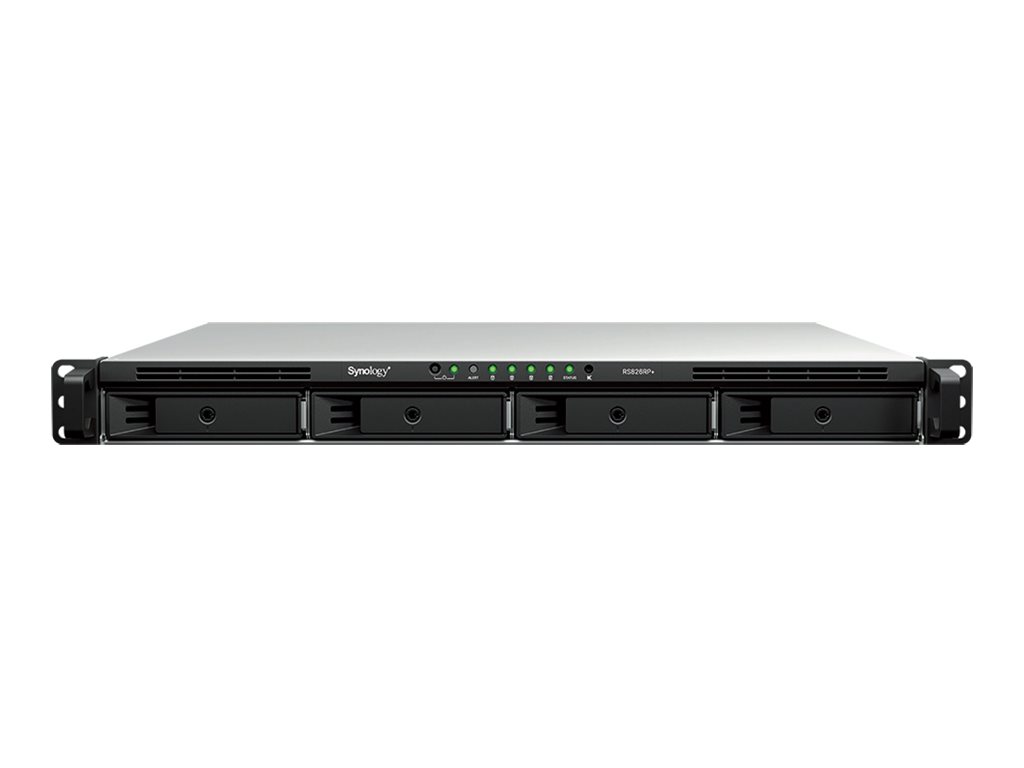 Synology RS826RP+ RackStation - AMD Ryzen - V1500B - 4 GB - AC 100-240 V - Black