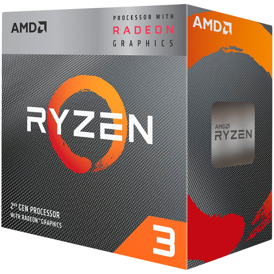 AMD CPU Desktop Ryzen 3 4C/4T 3200G (4.0GHz,6MB,65W,AM4) box, RX Vega 8 Graphics, with Wraith Stealth cooler