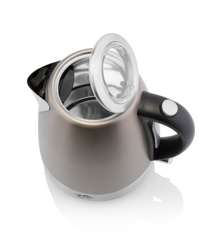 ETA - Kettle - Ela mini ETA859990040 - Standard - 2100 W - 1.2 L - Stainless steel - 360° rotational base - Grey