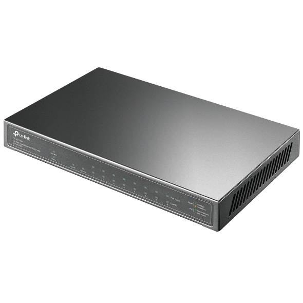 TP-LINK - Switch - TL-SG1210P - Unmanaged - Desktop - Gigabit Ethernet (copper) ports quantity 1 - SFP ports quantity 1 - PoE+ ports quantity 8