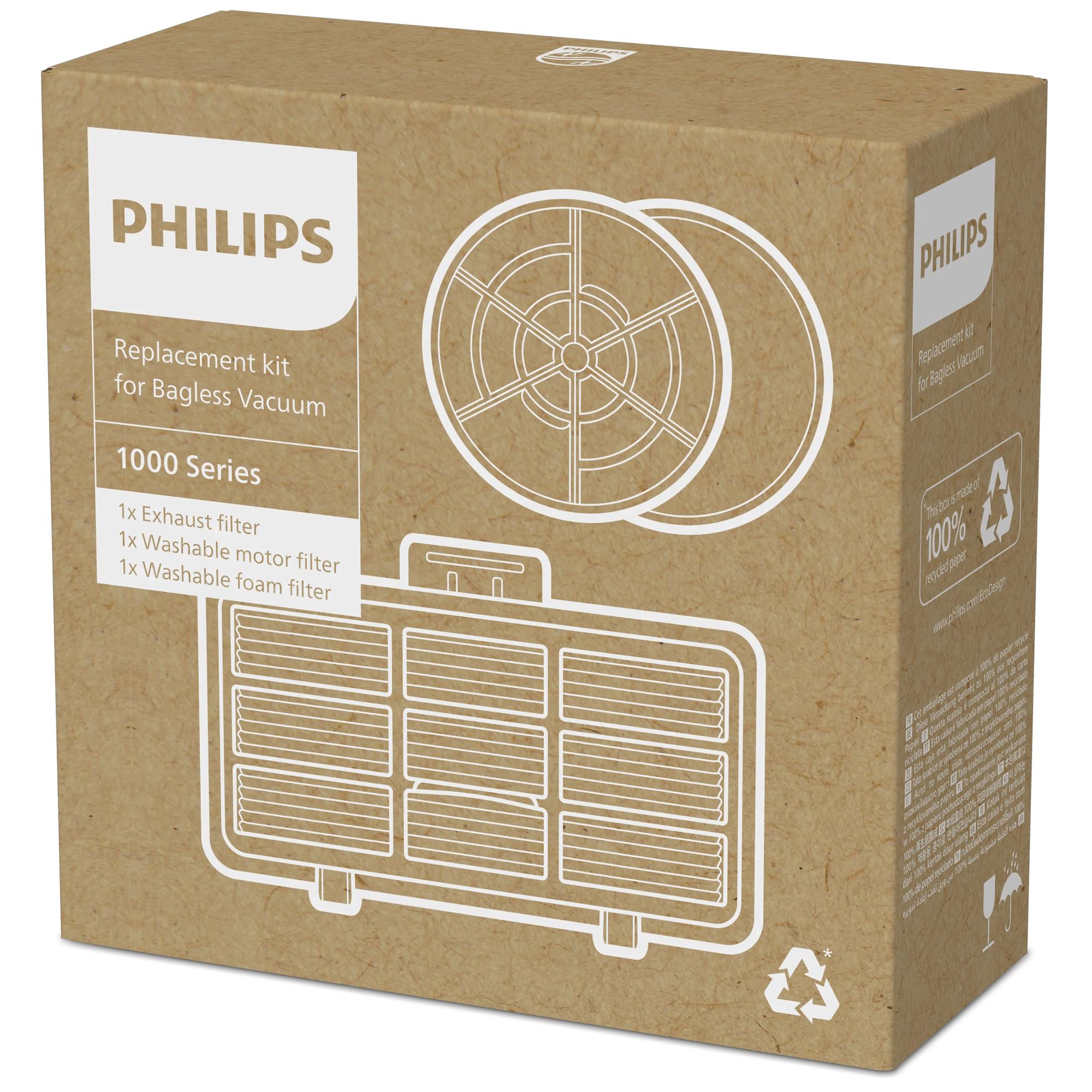 Vacuum Cleaner Accessory|PHILIPS|Filter|For 1000 Series Bagless Vacuum - XB1111, XB1112, XB1142, XB1012, XB1042|XV1210/01