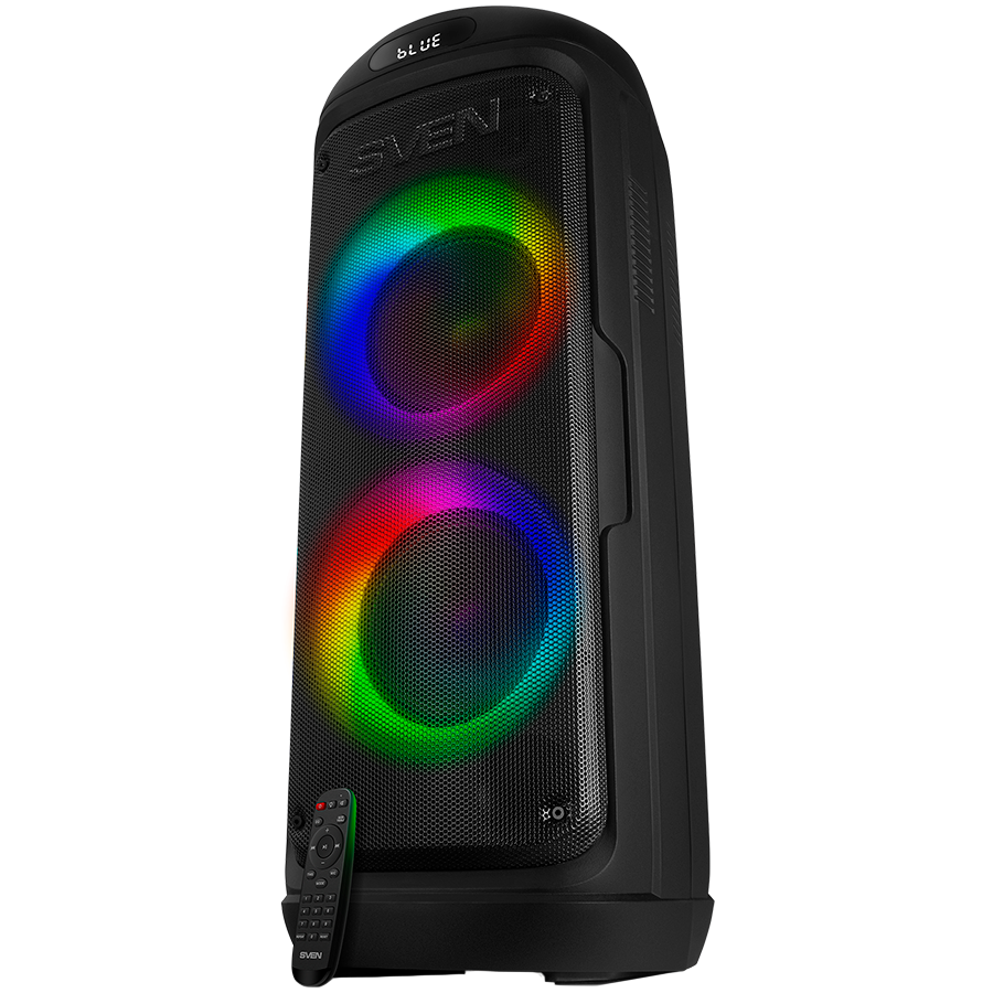 Speaker SVEN PS-770, black (100W, TWS, Bluetooth, FM, USB, microSD, LED-display, 4400mA*h)