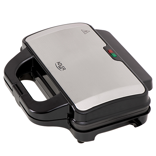 Adler - Sandwich maker - AD 3043 - 900 W - Number of plates 1 - Number of pastry 2 - Black