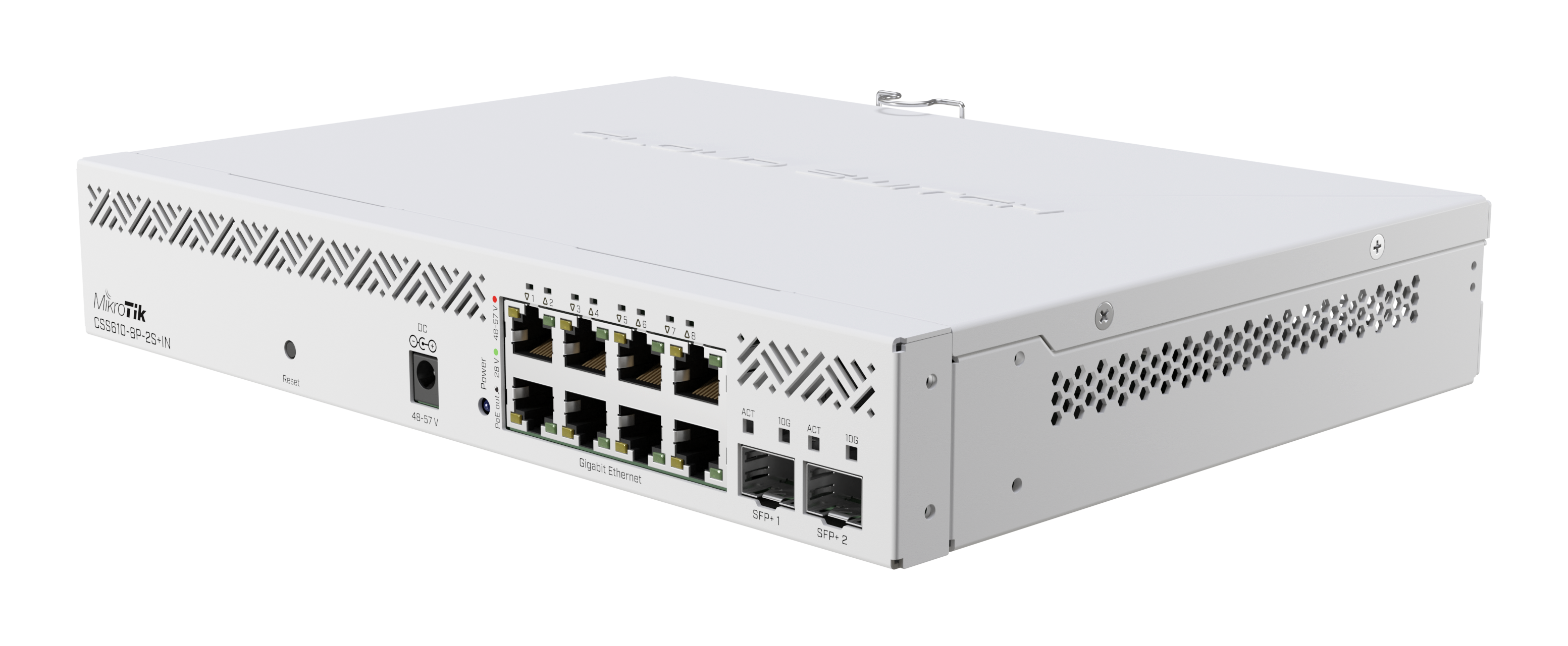 MikroTik - Cloud Router Switch - CSS610-8P-2S+IN - Router Switch - Rack Mountable - Mesh Support No - MU-MiMO No - No mobile broadband - SFP+ ports quantity 2