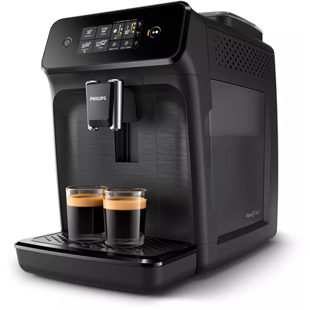 Philips - Coffee maker Series 1200 - EP1200/00 - Pump pressure 15 bar - Automatic - 1500 W - Black