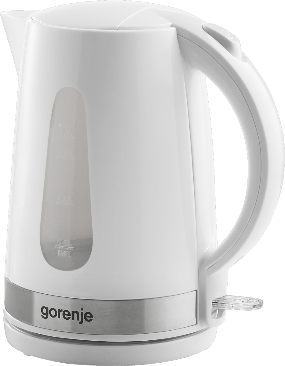 Gorenje - Kettle - K17WE - Electric - 2200 W - 1.7 L - Plastic/Metal - 360° rotational base - White