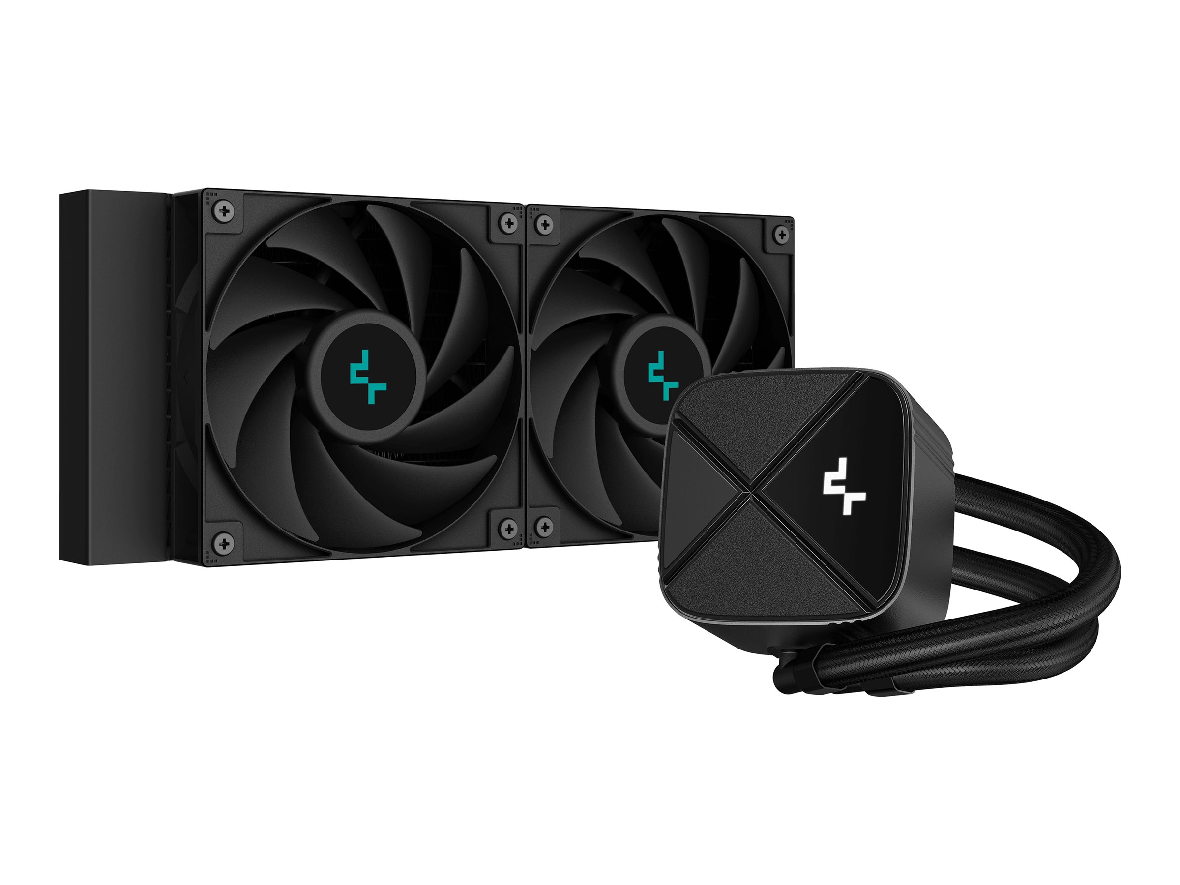 Deepcool - Digital Liquid CPU Cooler - LS520S ZERO DARK - Intel, AMD