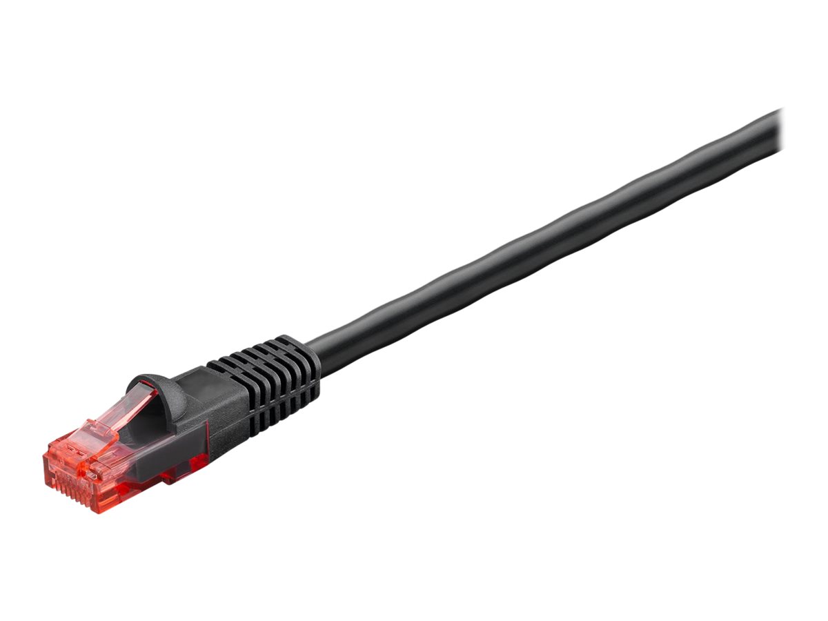 Goobay Outdoor Patch Cable - 55432 6/6A U/UTP - AWG 24/1 - Cable length: 10 m - Black