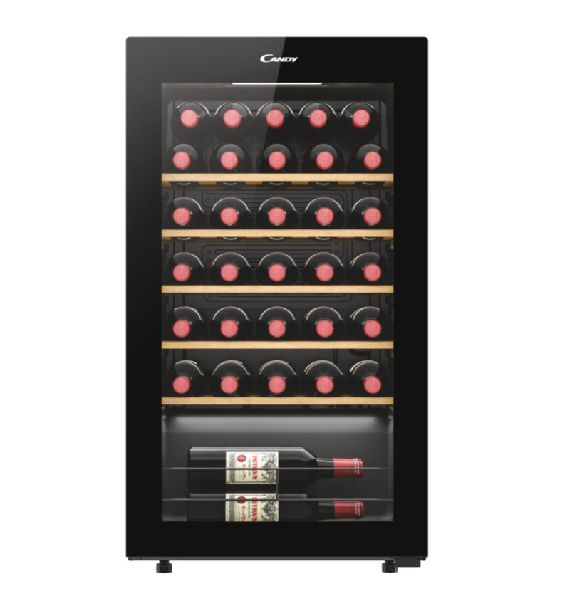 Candy - Wine Cooler - 438063 - Energy efficiency class G - Free standing - Bottles capacity 34 - Black