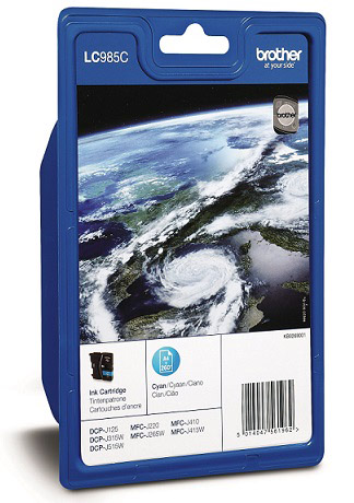 BROTHER LC985C cyan ink DCP-J125