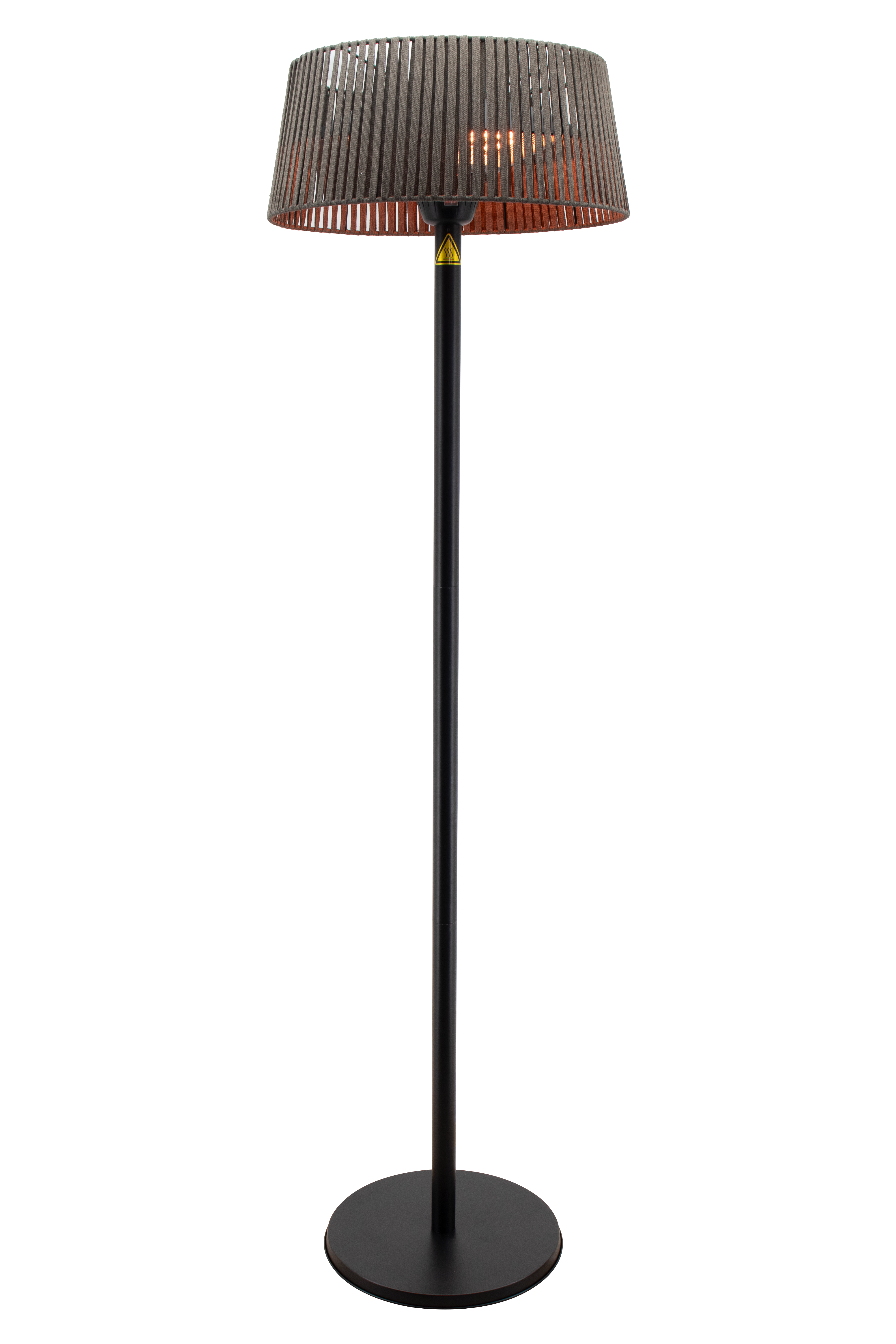 TunaBone Electric Standing Patio Heater, Double clear halogen heating lamps - TB1821SH-01 - Patio heater - 2100 W - Black