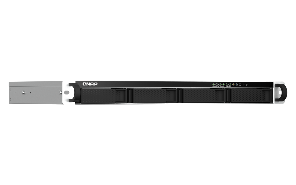 QNAP 1U Short Depth Rackmount 2.5GbE NAS - TS-464eU-8G - Intel Celeron - N5095 - 8 GB - DDR4