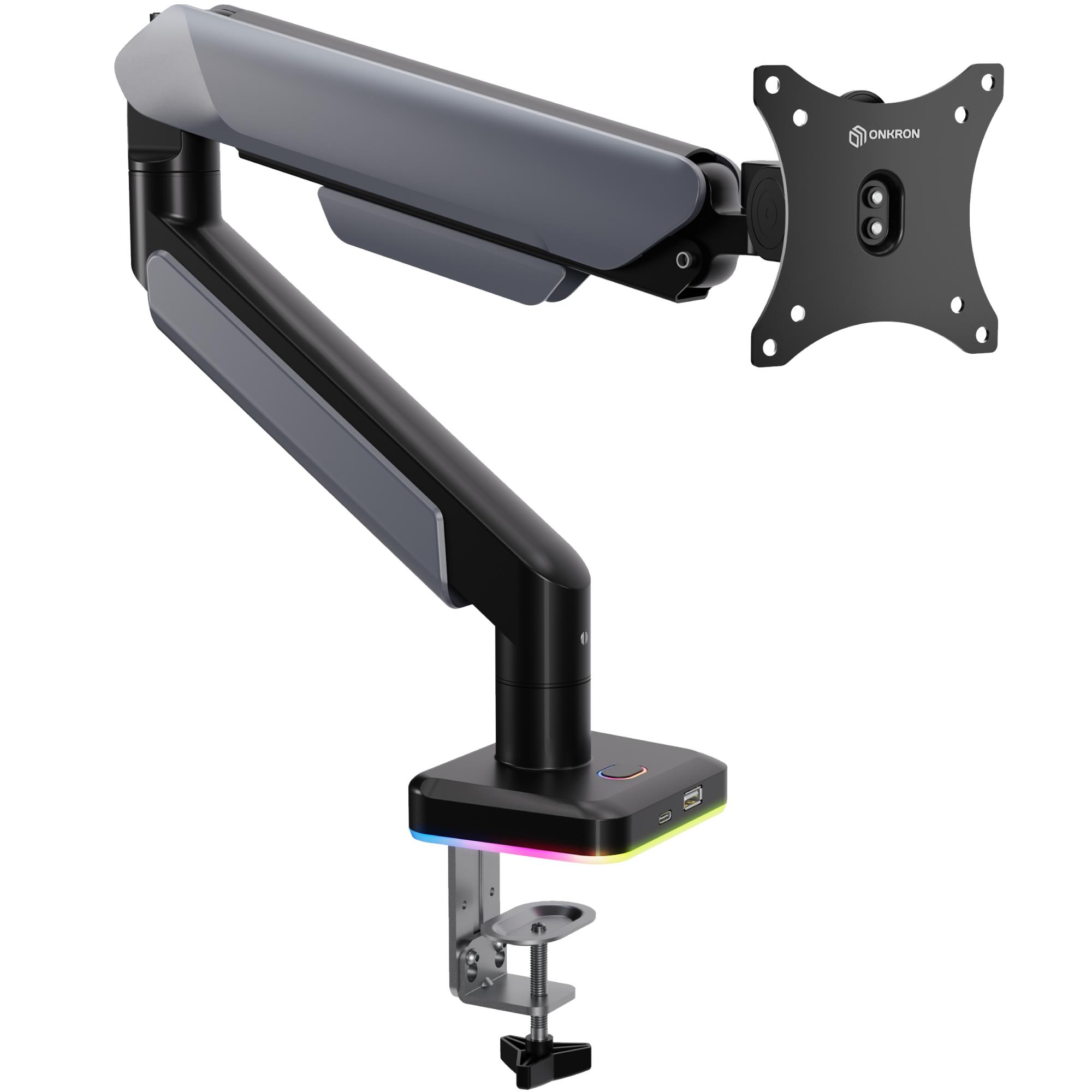 MONITOR ACC DESK MOUNT/15-42" BLK/WHT G110-BW ONKRON