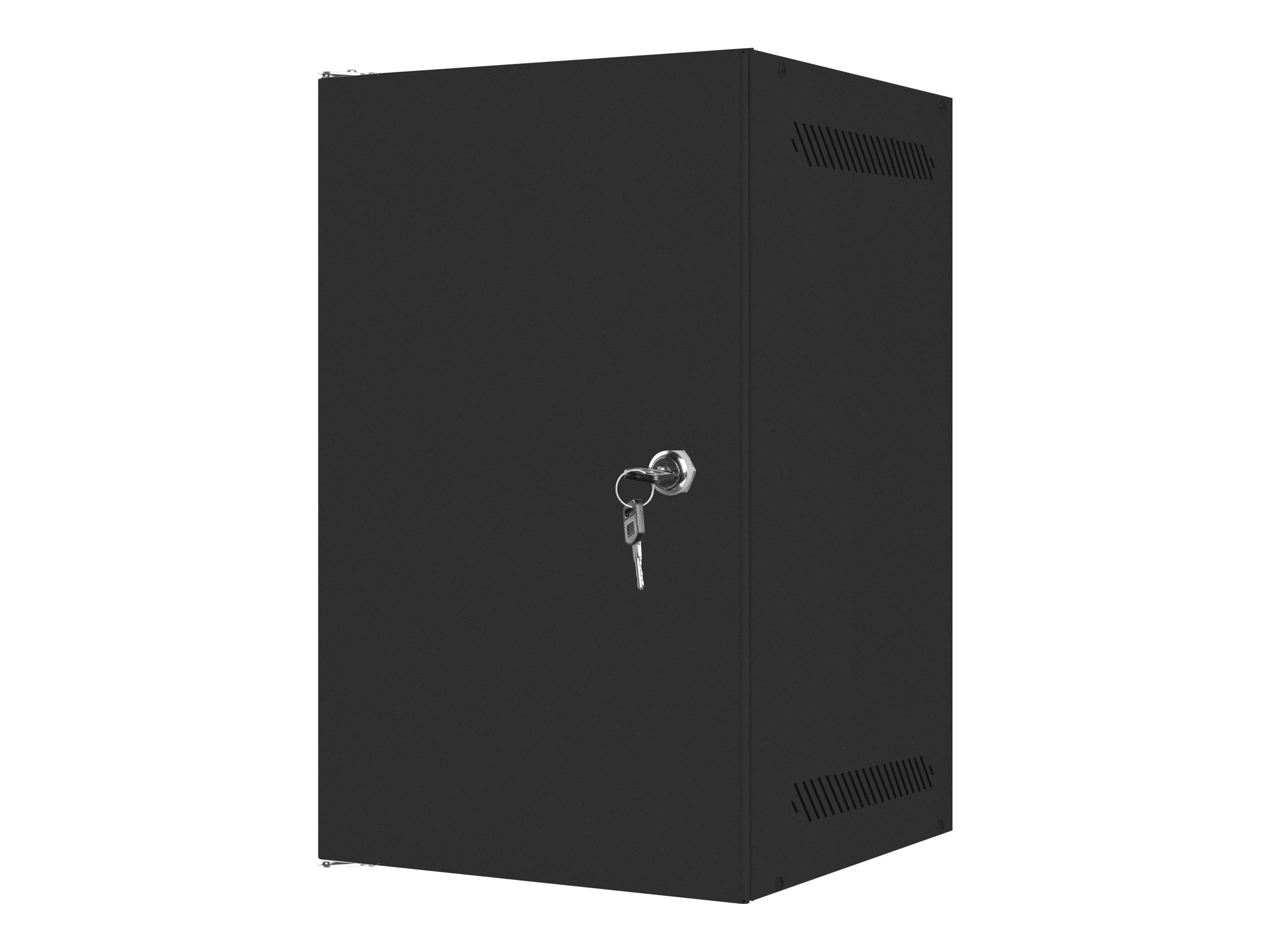 Lanberg - Rack cabinet 10" wall-mount 9U/280x310 for self-assembly with metal door (flat pack) - WF10-2309-00B - Black