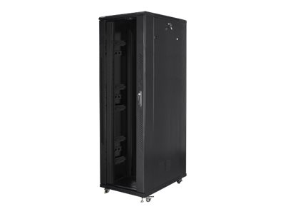 Lanberg - Rack cabinet 19" free-standing 42U/800x1200 (flat pack) - FF01-8242-12B - Black