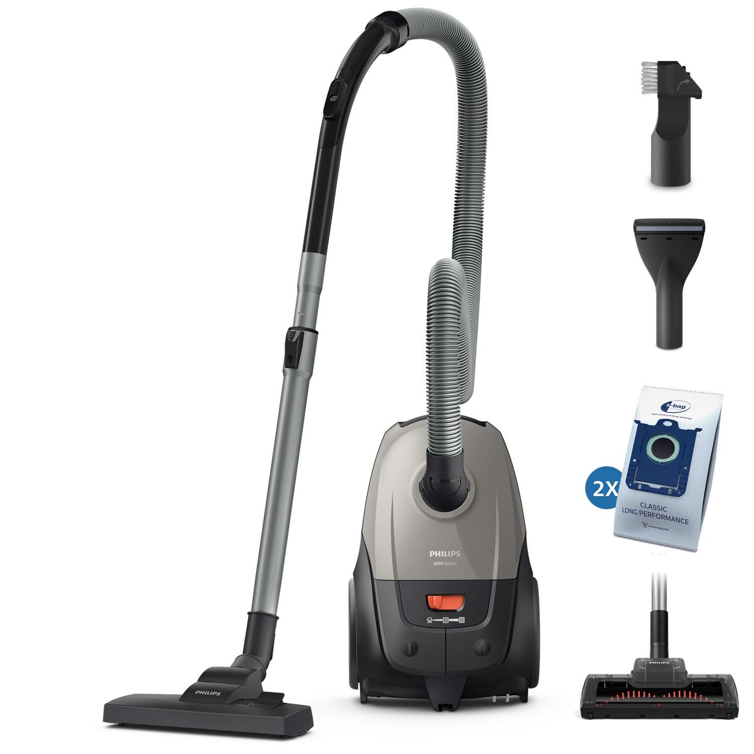 Vacuum Cleaner|PHILIPS|Input power 850 W|Dust capacity 3 L|Cylinder vacuum|Cleaning type Dry|Dust container Dust bag|Colour Black/Grey|XD2152/12