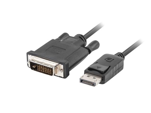 Lanberg Cable - CA-DPDV-10CU-0018-BK - DisplayPort to DVI-D - 1.8 m