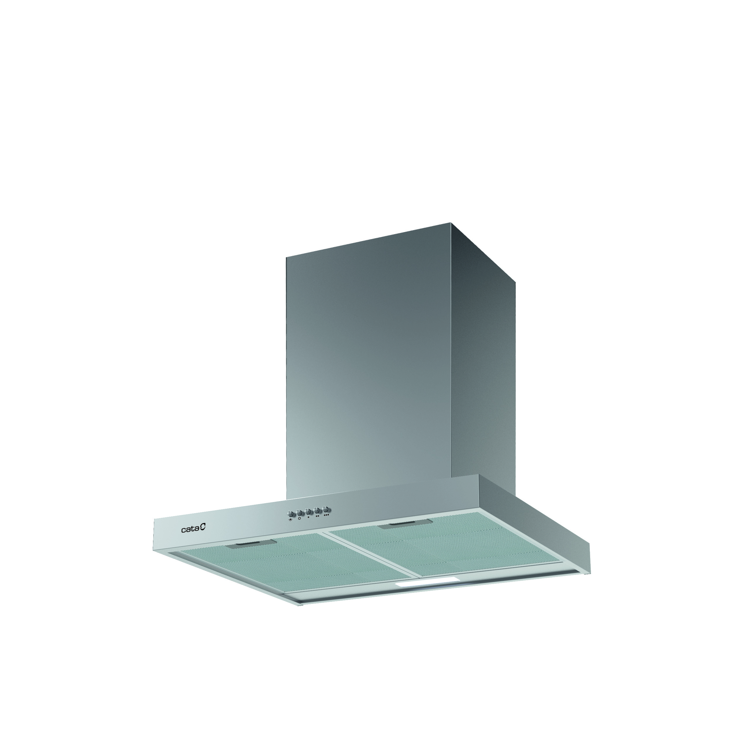 CATA Hood - S PLUS 6010 X - Wall mounted - Energy efficiency class C - Width 60 cm - 637 m³/h - Mechanical - LED - Inox