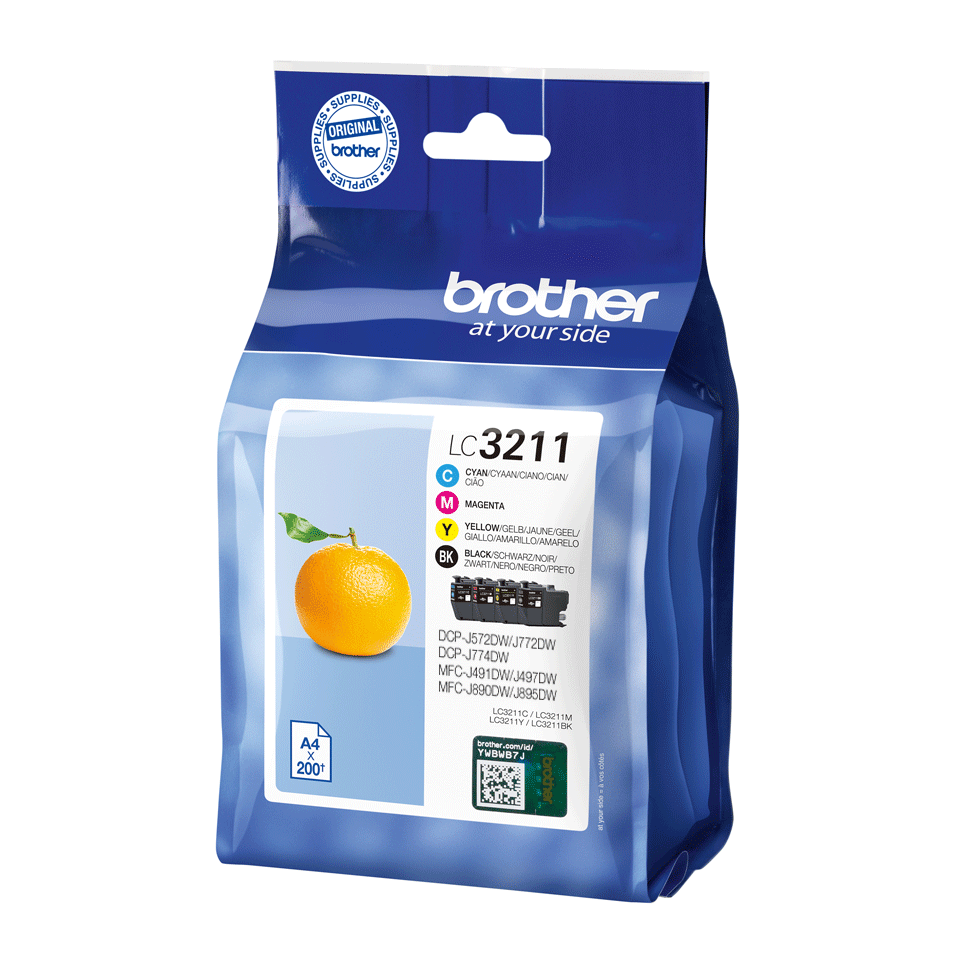 Brother Cartridge Value Pack - LC3211VAL - Ink cartridge - Black, yellow, cyan, magenta