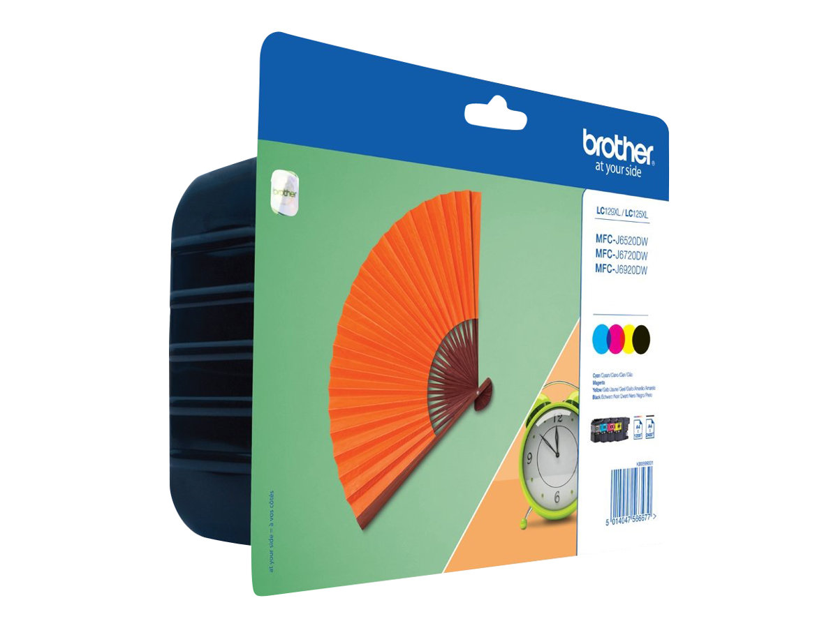 Brother LC129XLVALBP - Ink Cartridge - Black, Cyan, Magenta, Yellow