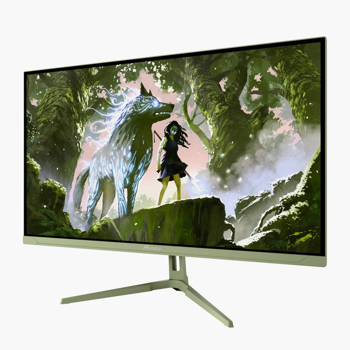 Arozzi - Nova - 27 " - IPS - QHD - 16:9 - 180 Hz - 1 ms - 2560 x 1440 pixels - 350 cd/m² - HDMI ports quantity 2 - Forest Green