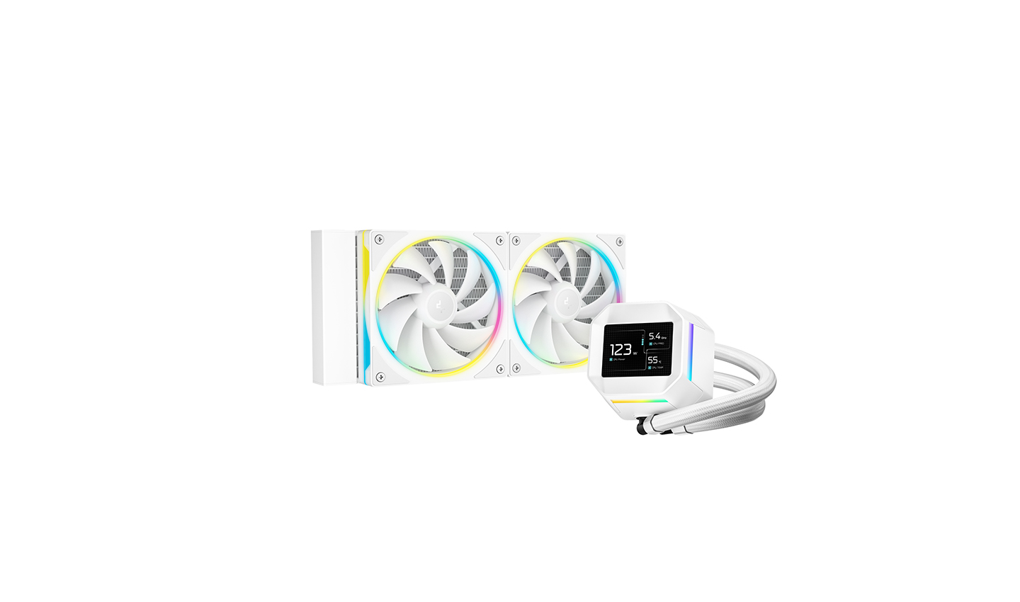 Deepcool Liquid CPU Cooler - LM240 WH - White - Intel, AMD