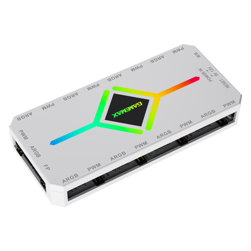 Gamemax - V4.0 ARGB PWM HUB WT - Hub for Gaming Chassis