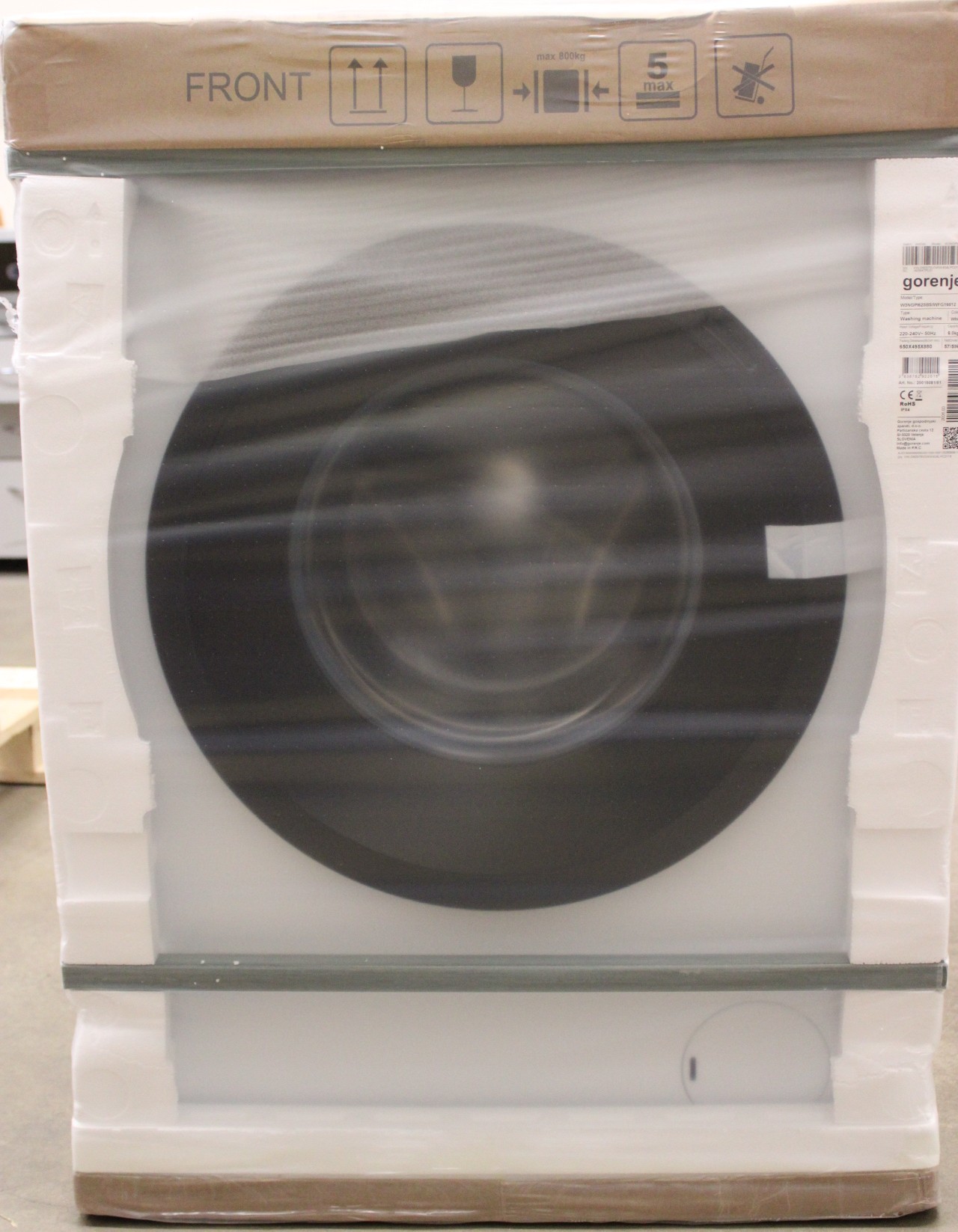 SALE OUT. Gorenje W3NGPI62SBS Washing machine, B, Front loading, 6 kg, 1200 RPM, Depth 43.5 cm, White - SALE OUT. - Gorenje - Washing Machine - W3NGPI62SBS - Energy efficiency class B - Front loading - Washing capacity 6 kg - 1200 RPM - Depth 47 cm - Widt