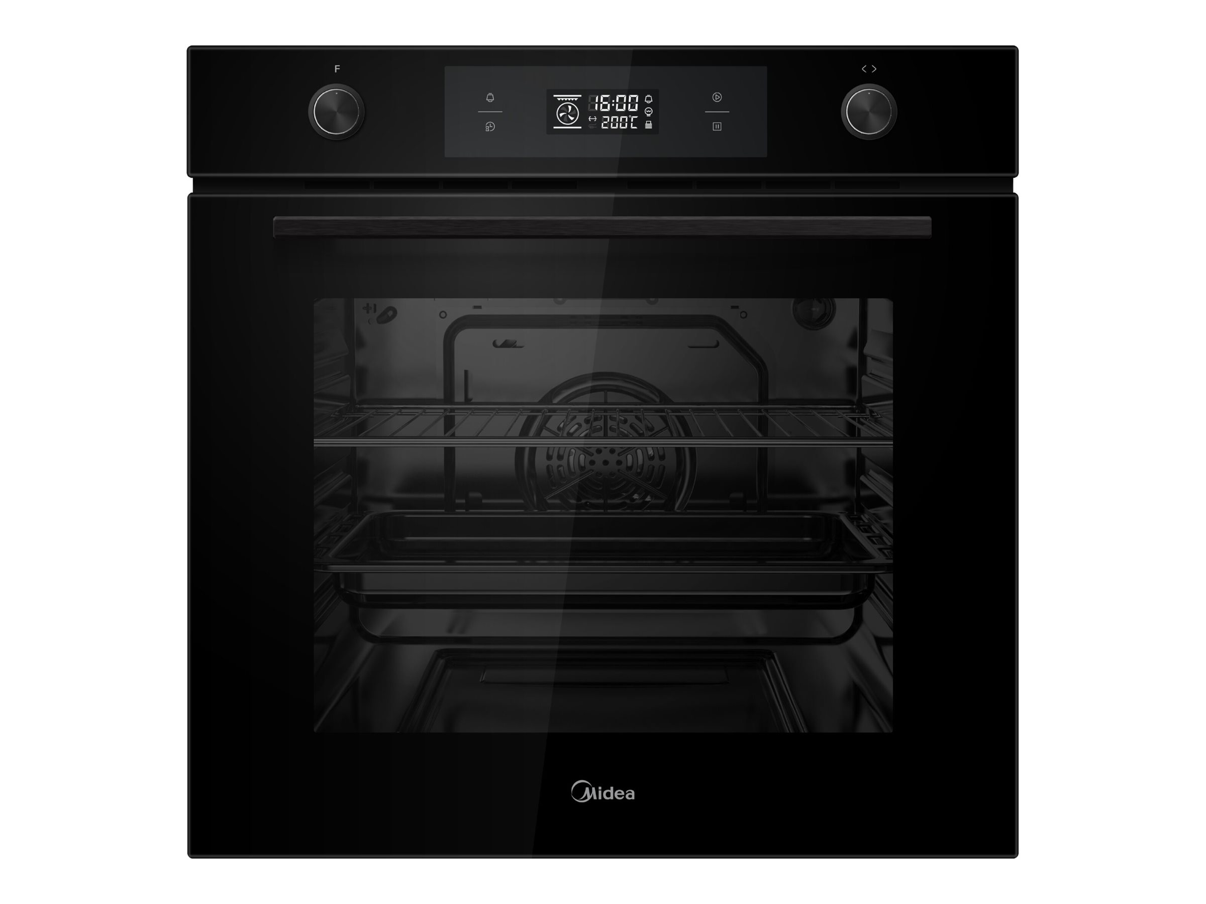 Midea MBON5M90E6-BK Oven, Built-in, Electric, Width 59.5 cm, Touch Display, Black - Midea
