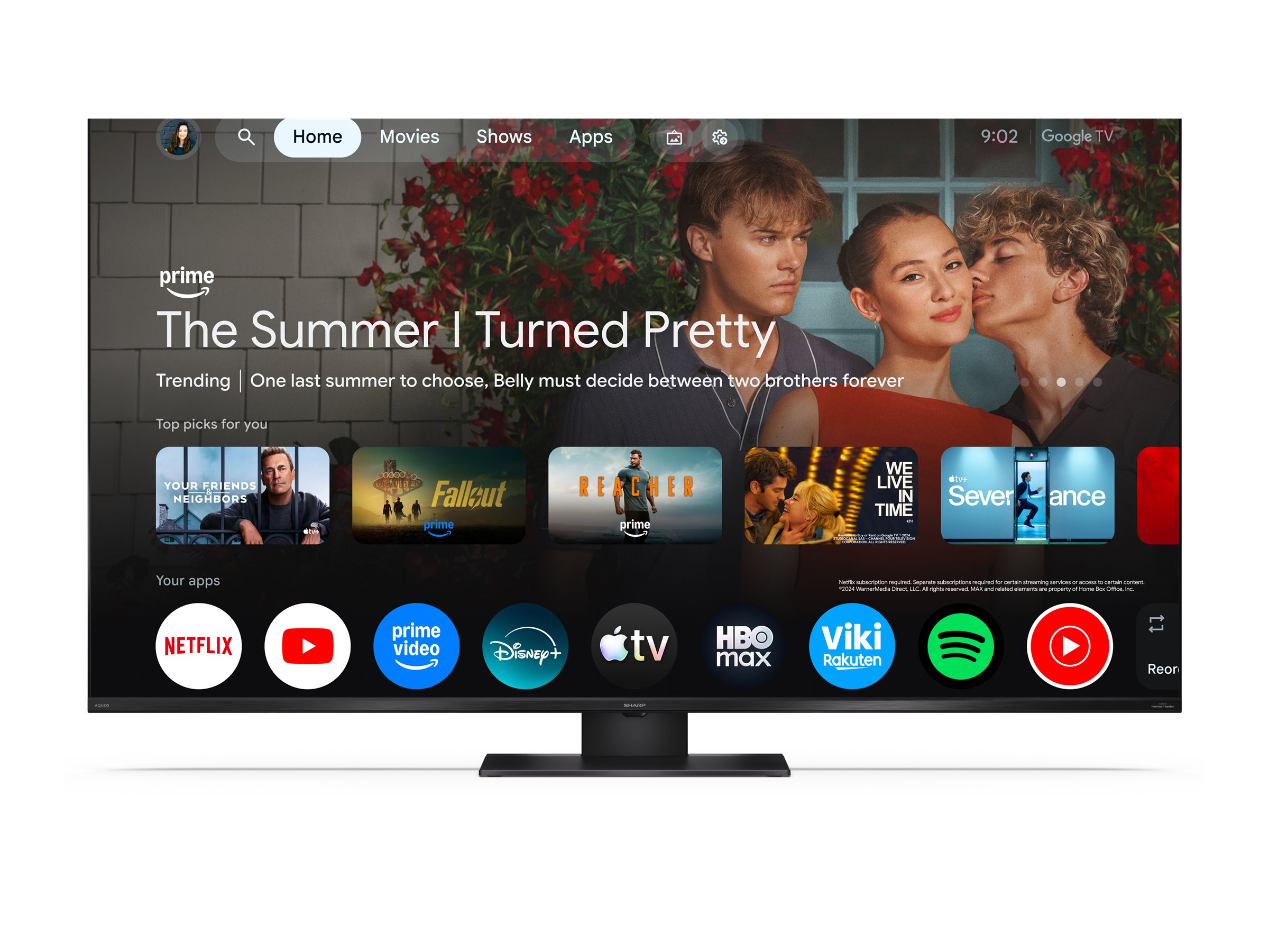 Sharp 65HR7265E 65" (164cm) 4K Ultra HD QLED Google TV - Sharp