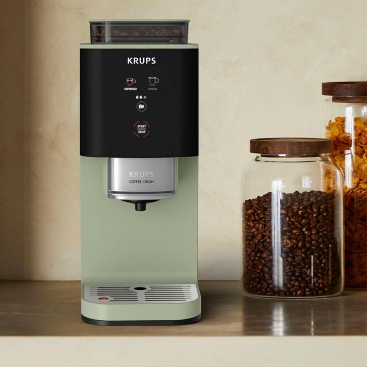 Krups Coffee Maker - SA401LE0 Crush - Pump pressure 15 bar - Automatic - Black/Green - 1370 W