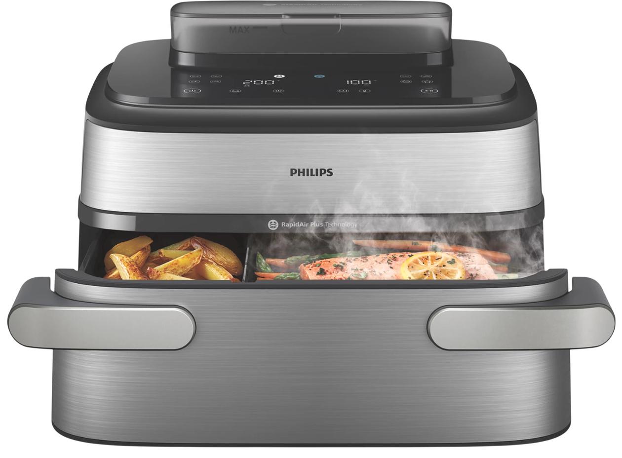 Philips Airfryer - NA565/02 5000 Series - Power 2750 W - Capacity 9.5 L - Silver/Black - RapidAir Plus